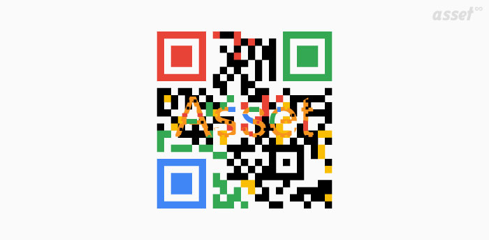 Example of a QR code with an explanation of what it is